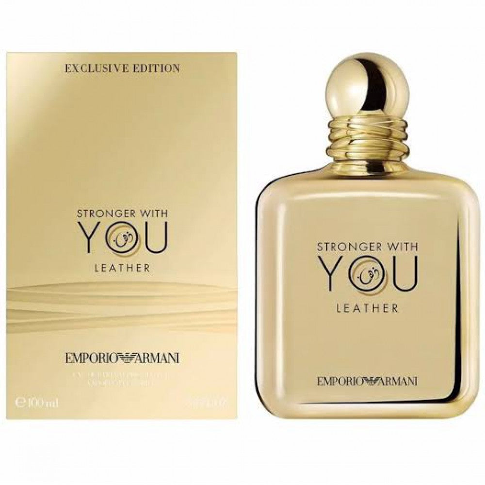 Armani Stronger With You Leather EDP 100 ml Erkek Parfüm